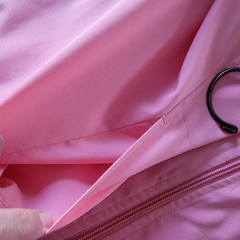 Line Up For Sport Golf Jacket Windbreaker Women Golfers‎ Pink Zip Front L